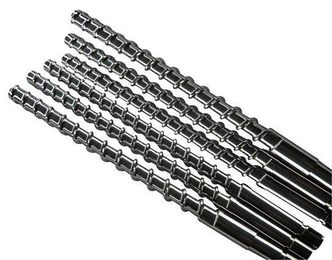 长期出售舟山镍基合金注塑机螺杆4crmo调质镀铬螺棱喷镍基.