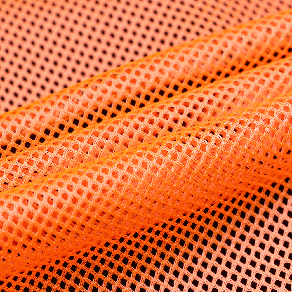 金贵针纺 针织50d有光四角经编菱形网眼布 运动装里布 里布面料