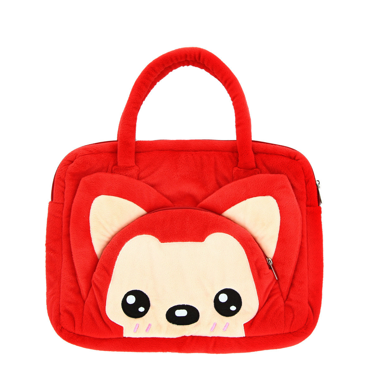 秋冬新款阿狸正版毛绒收纳包 卡通动漫阿狸款单肩包手提包批发