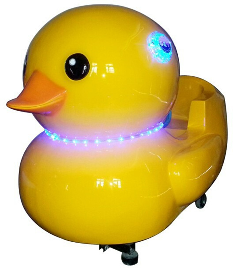 新款玻璃钢3d互动游戏摇摇车 大黄鸭摇摆机投币电玩游乐设备