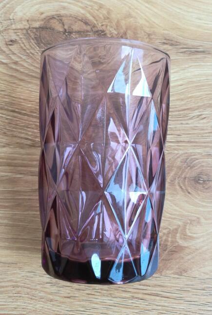 出口欧洲钻石紫色玻璃杯冰激凌杯