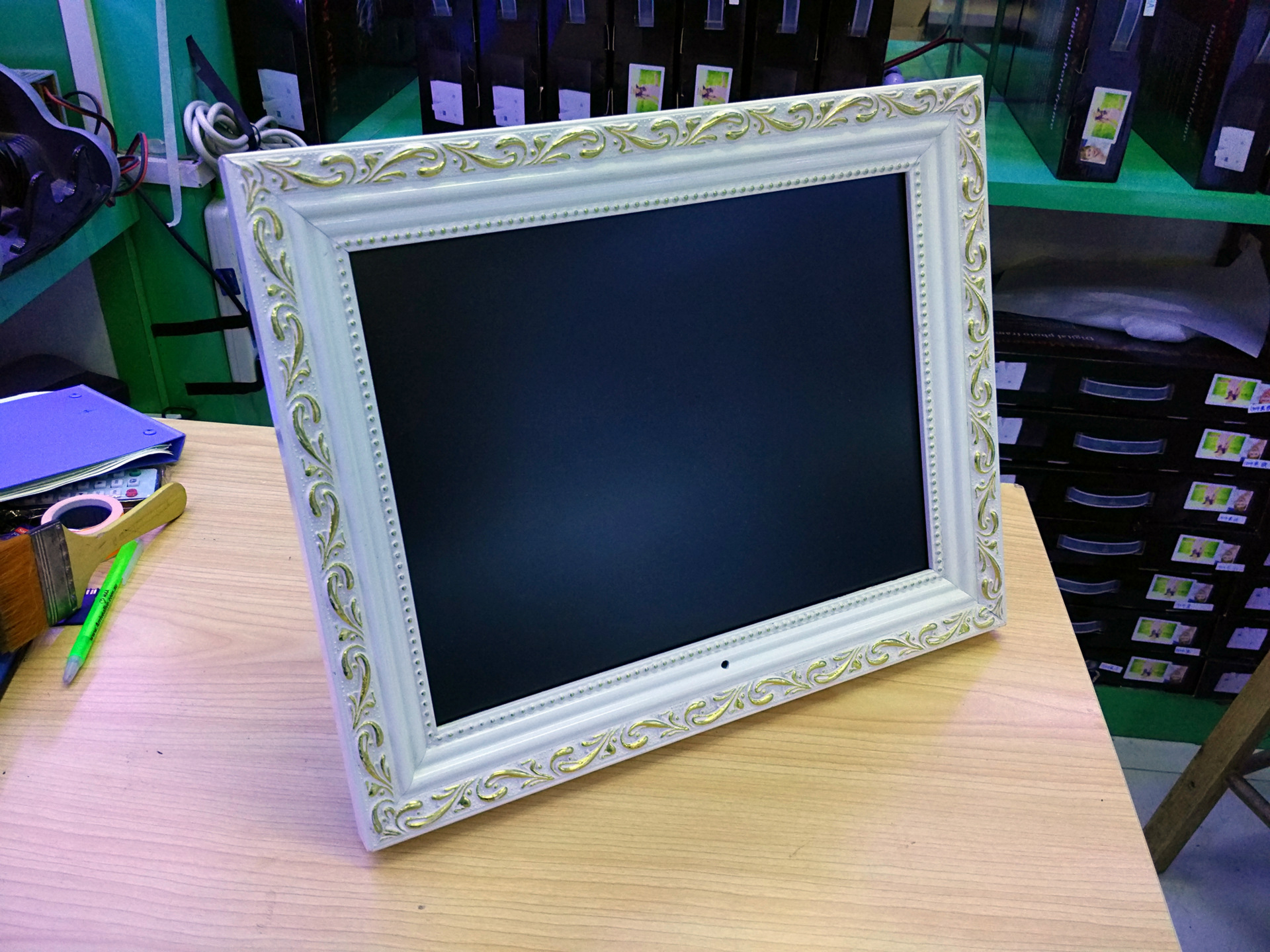 厂家直销15寸高清数屏经典木相框电子相框数码相框电子相册广告机