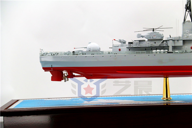 现代级 136杭州号导弹驱逐舰模型 舰艇模型 仿真船 海军礼品1:200