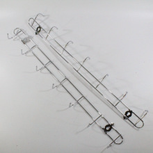 两元百货批发不锈钢七连钩 壁挂式7连挂钩 钢钩 衣帽钩挂厨具货源