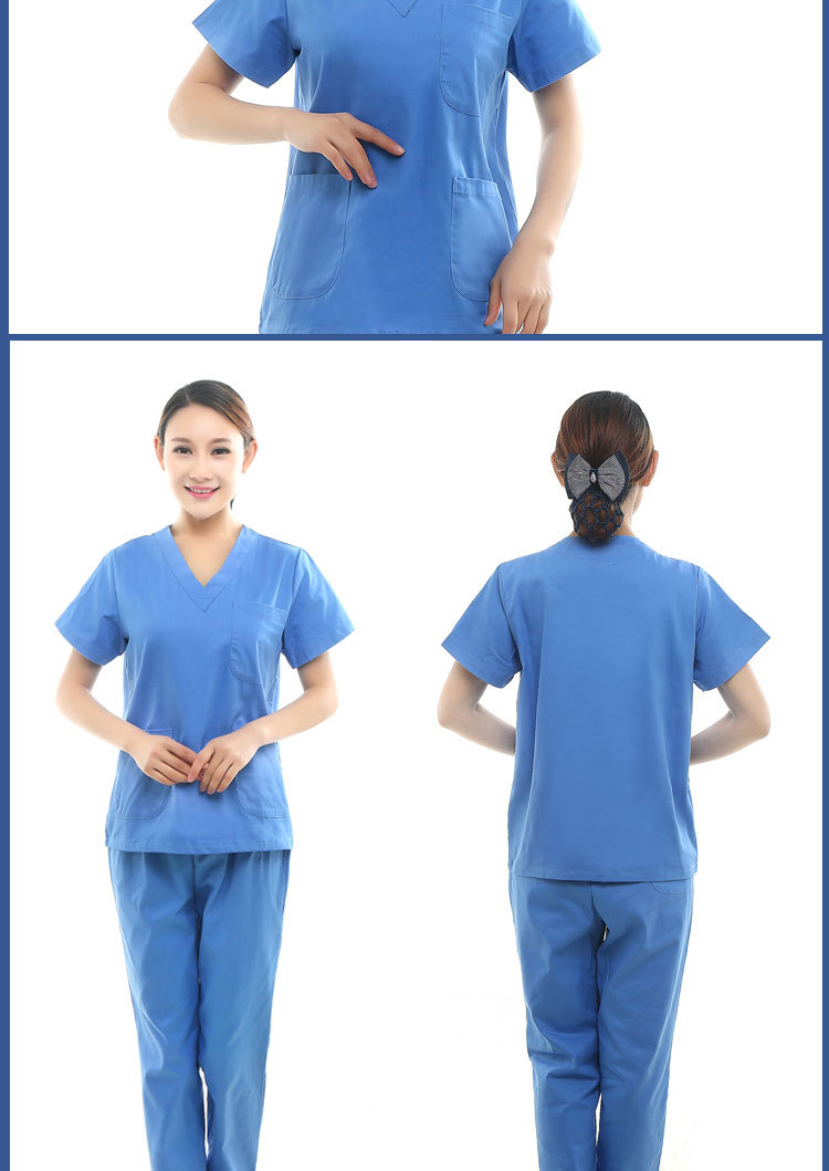 洗手衣刷手服隔离衣手术室工作服白大褂护士服短袖套装