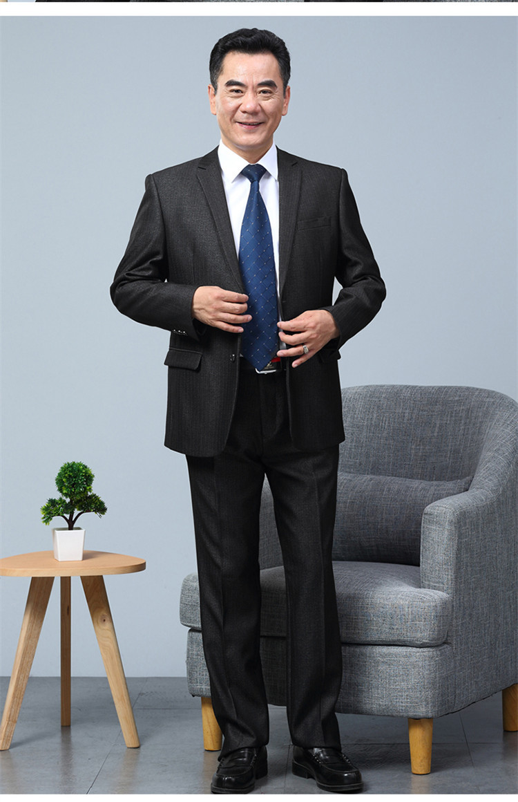 风格:商务正装 版型:直筒宽松 适合人群:30岁以上男士   此款特为