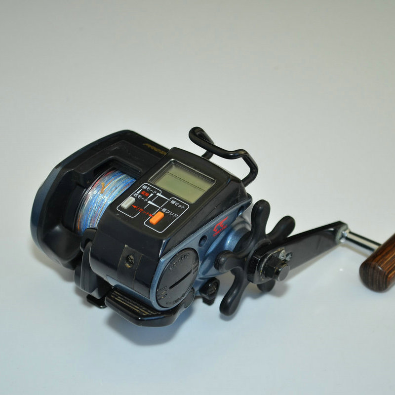 日本原装电动计数轮 电动鼓式渔轮 矶钓渔线轮远投渔轮鱼线轮批发