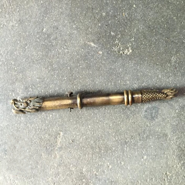 古玩杂项老兵器冷兵器袖箭精美龙形镖枪长27厘米未开刃