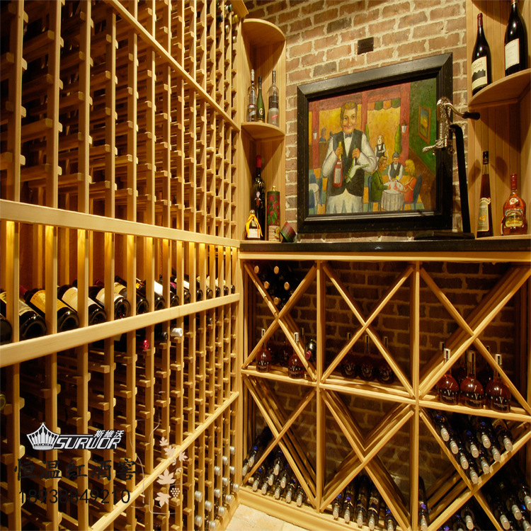 实木恒温红酒柜 储藏红酒窖 恒温酒窖 红酒冷藏柜 全屋整体柜