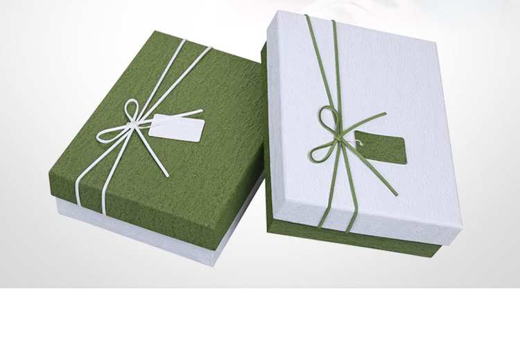 麦束纹礼盒 订做定做高档大号日式绿色纸盒通用硬包装盒礼品盒
