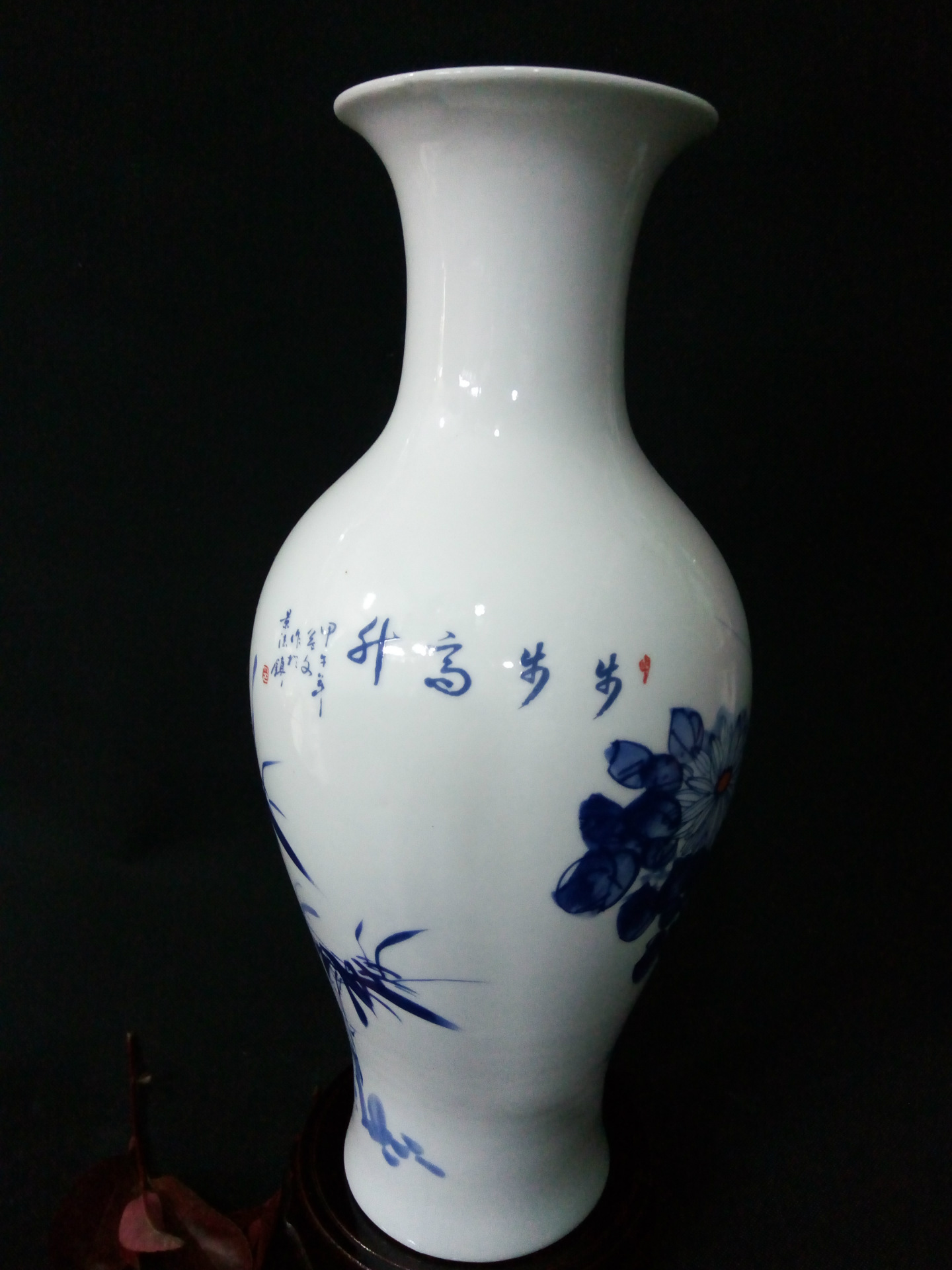 景德镇陶瓷小花瓶 高白瓷 陈设陶瓷摆件 观赏瓶 家中摆瓷