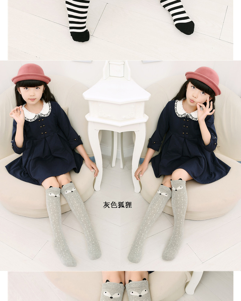 儿童中筒袜 精梳棉立体卡通女童长筒袜 过膝秋冬宝宝袜子厂家批发