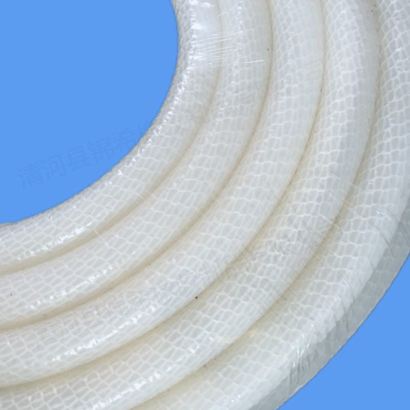 长期生产挤出内径25白色缠绕硅胶管,汽车暖风硅胶管,白色硅胶管