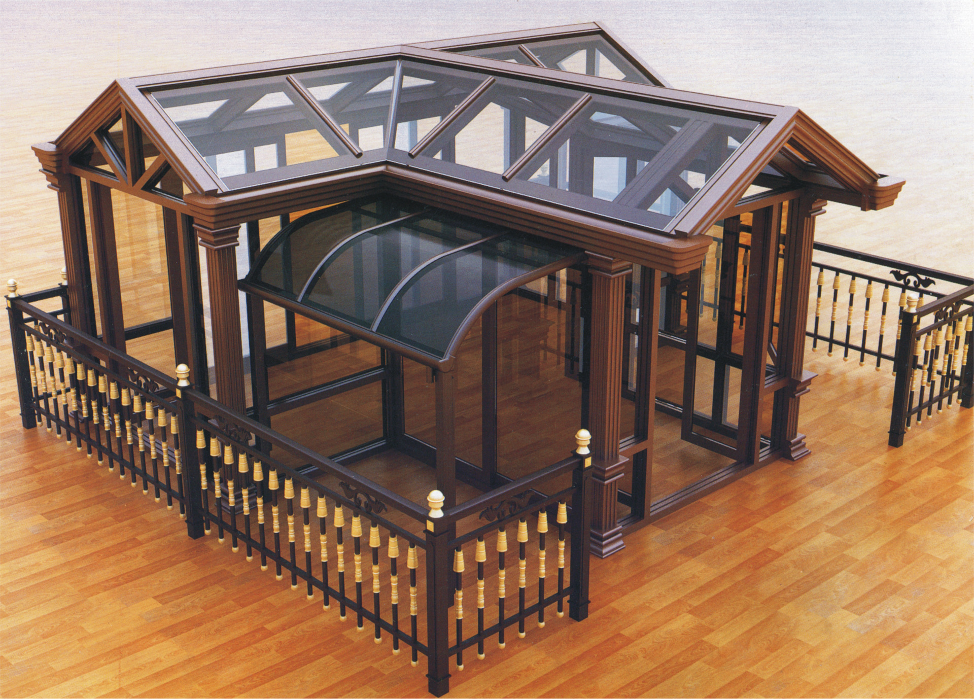 铝合金阳光房 玻璃房 异形阳光房 佛山阳光房定制厂家