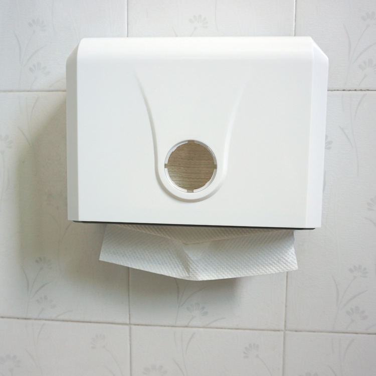 擦手纸巾架 卫生间厕所纸架塑料防水纸巾架 壁挂式抽纸盒擦手纸盒