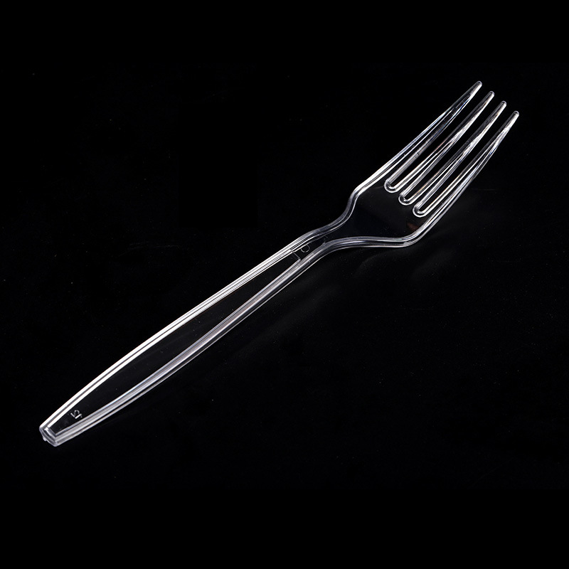 厂家直销 ps高档一次性环保塑料餐具 西餐 叉 水果叉 批发