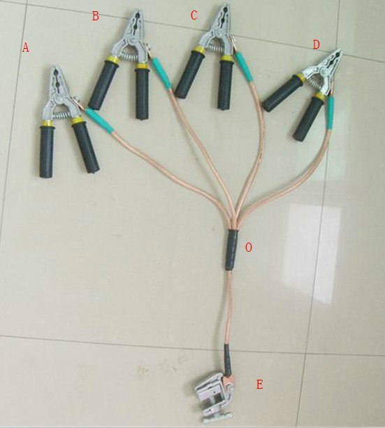 供应热销接地线 四相个人保安线 电工钳口式个人安保线