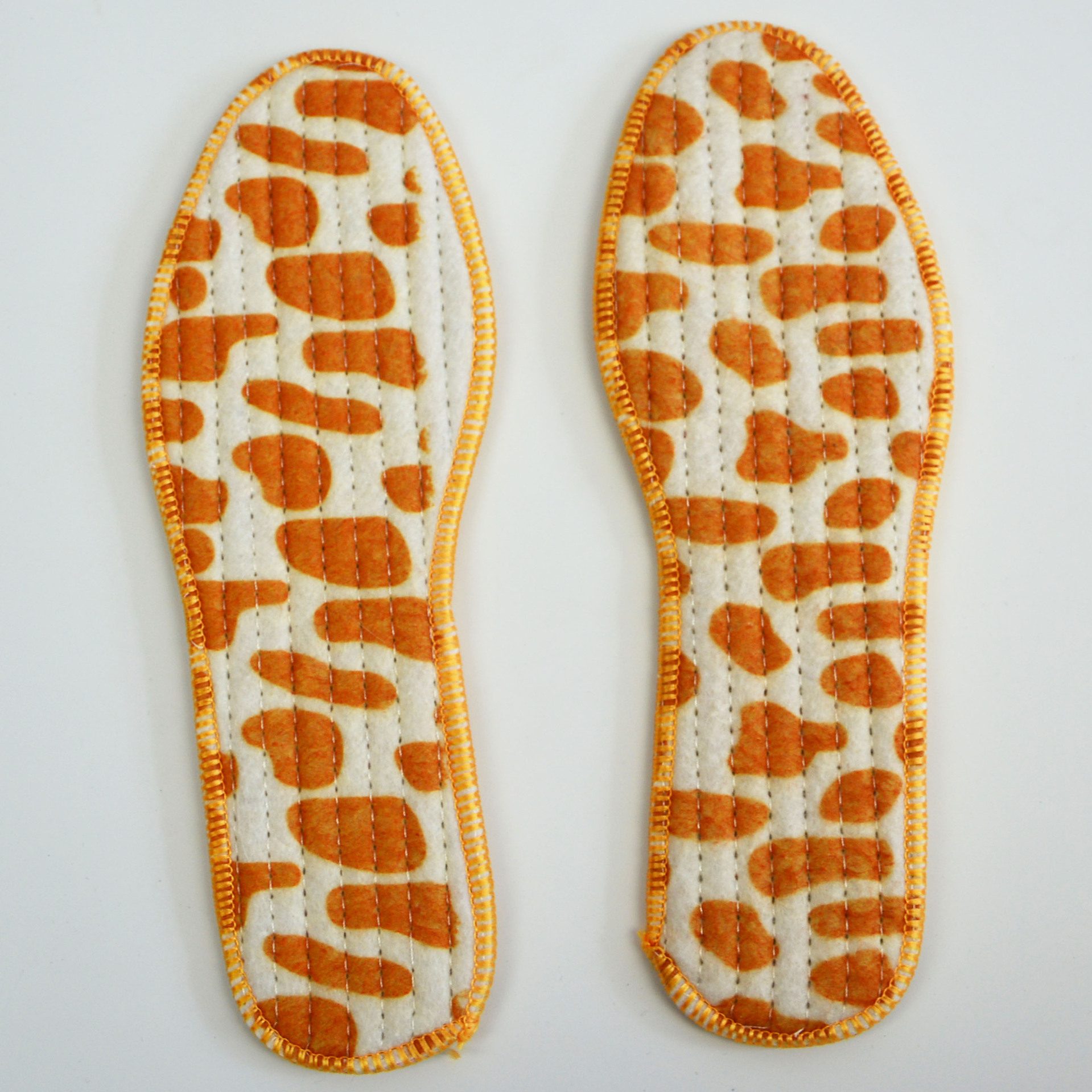 100双毛毡鞋垫加厚 冬季吸汗透气保暖防脚臭男女手工棉鞋垫包邮