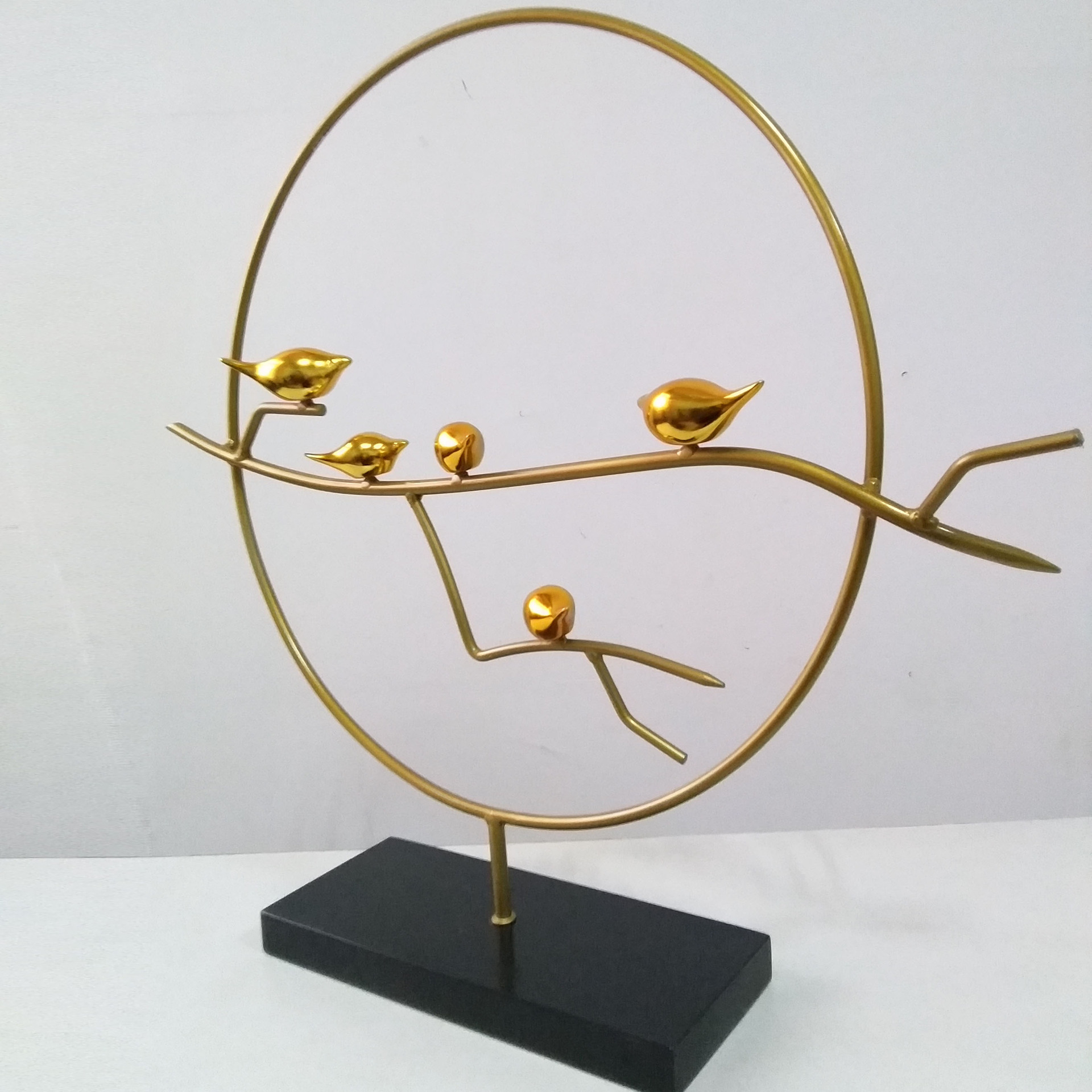 现货批发金属摆件工艺品鱼群新中式铁艺玄关客厅家居**摆件