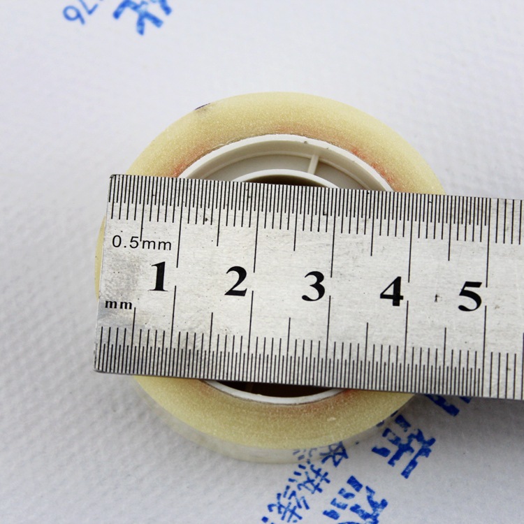 1.8cm宽透明小胶带 0.7厘米内厚 高粘度办公文具小胶条 胶纸批发