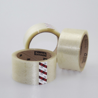 3m透明封箱胶带不残胶透明 高粘性强力单面胶带 72mm*50m 含税