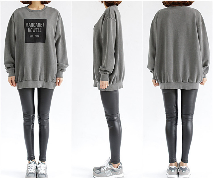 2019春装韩版亲子装卫衣灰色纯棉套头家庭装一家三口全家一件代发