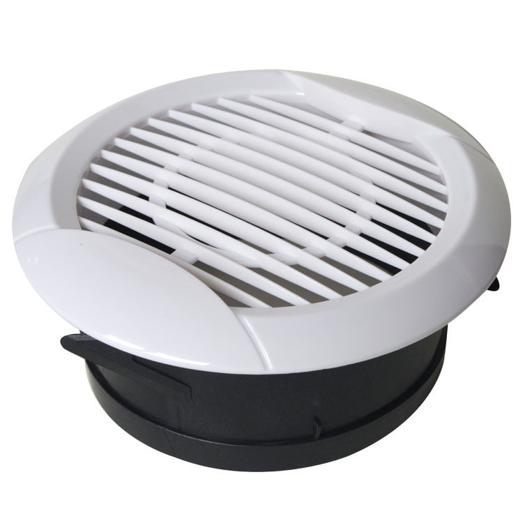 中央空调新风abs圆形风口旋转可调新风口风帽/通风换气出排风口