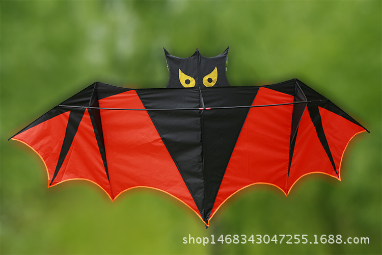 【厂家直销】风筝批发 供应优质易飞 色彩鲜艳红 卡通 蝙蝠风筝