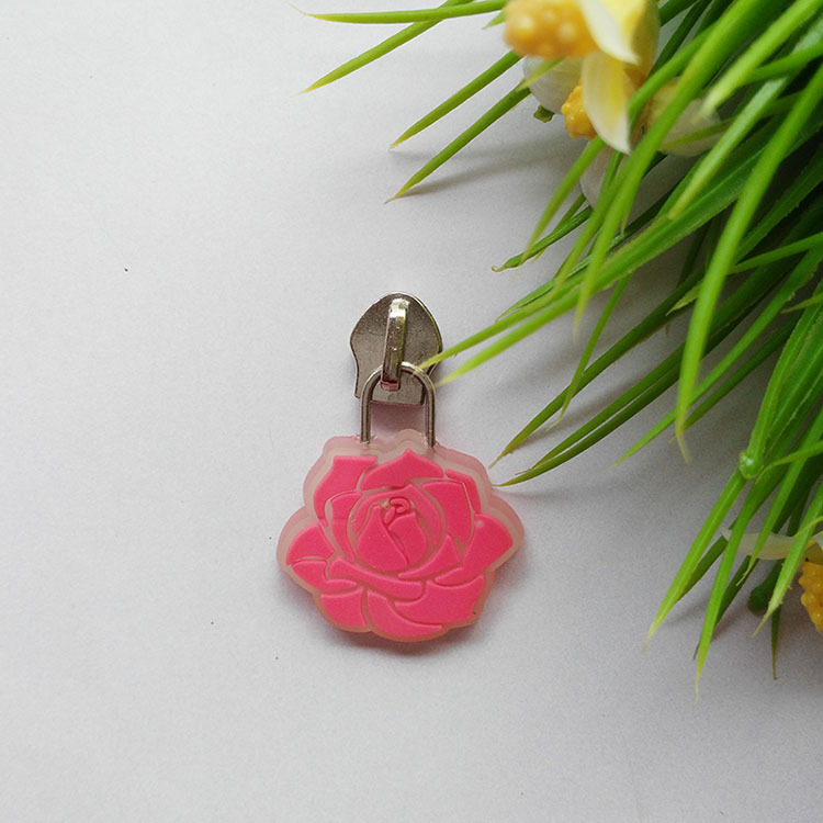 5#pvc环保软胶滴塑箱包家纺服饰多用途拉链头商标厂家定制