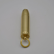 ZORRO/佐罗黄铜创意个性钥匙扣子弹头形状煤油打火机可代发