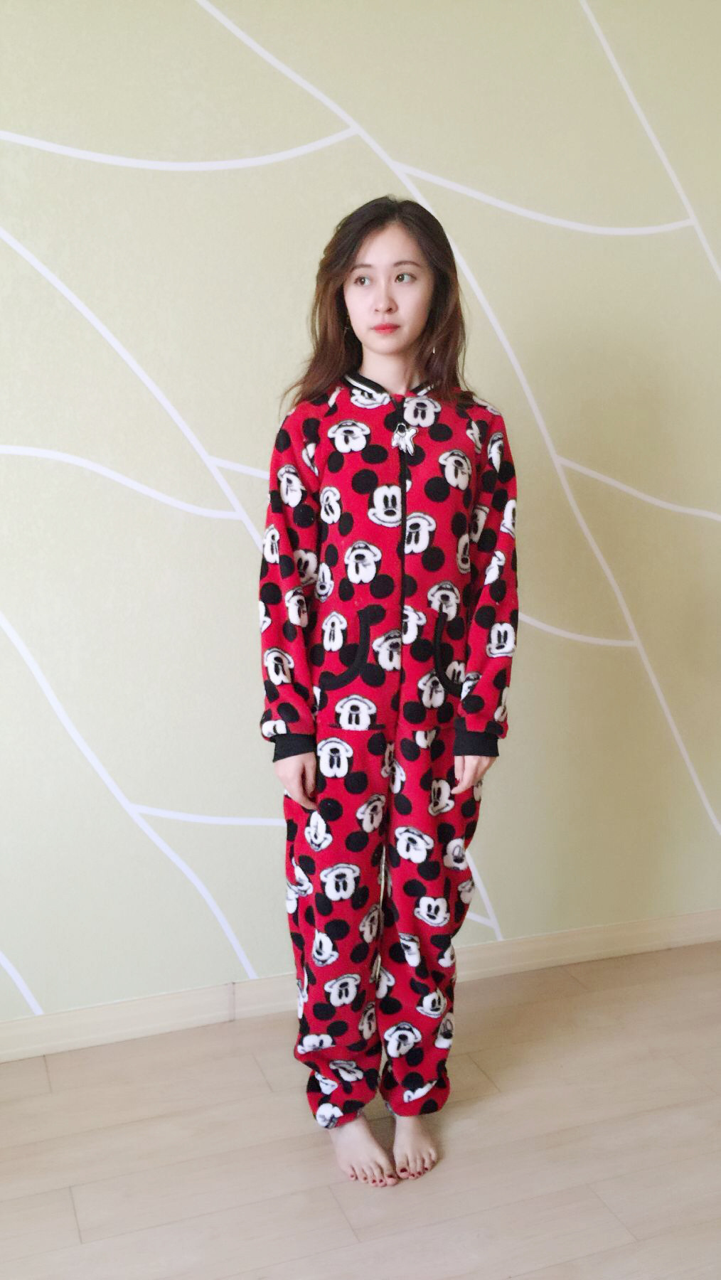 2016新款primark珊瑚绒卡通女式连体睡衣 女士珊瑚绒连体家居服