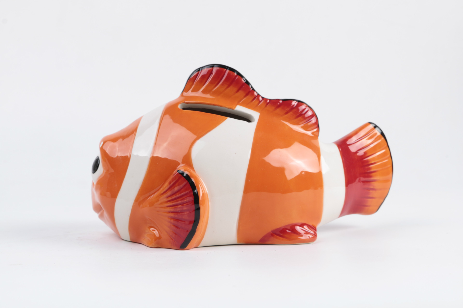 定制海洋陶瓷鱼存钱罐创意动物卡通摆件礼品只进不出储蓄罐储物罐