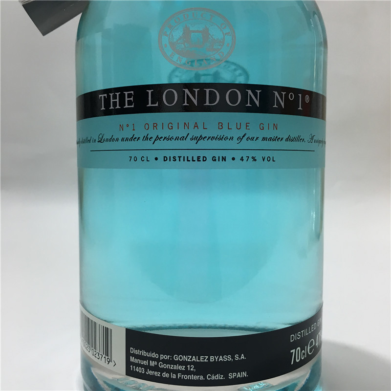 洋酒英国伦敦一号金酒蓝色杜松子酒700mlthelondonno1gin