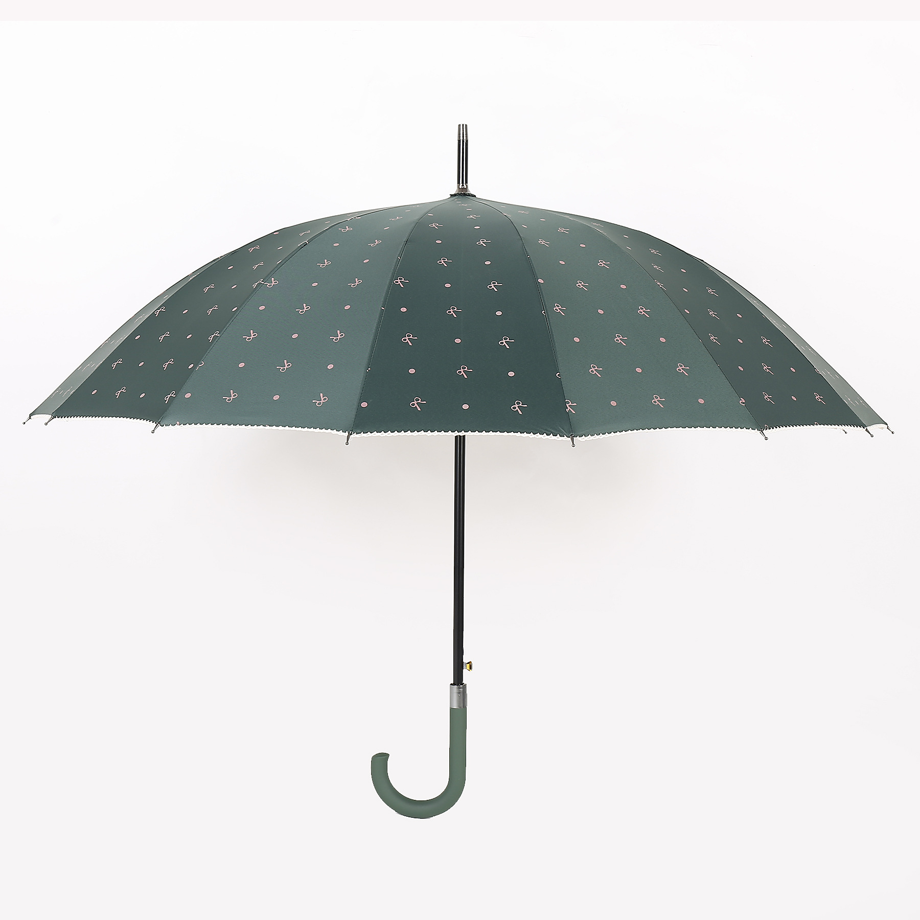 直杆16k金胶蝴蝶结晴雨伞防晒防紫外线超强伞骨防风高密度优.