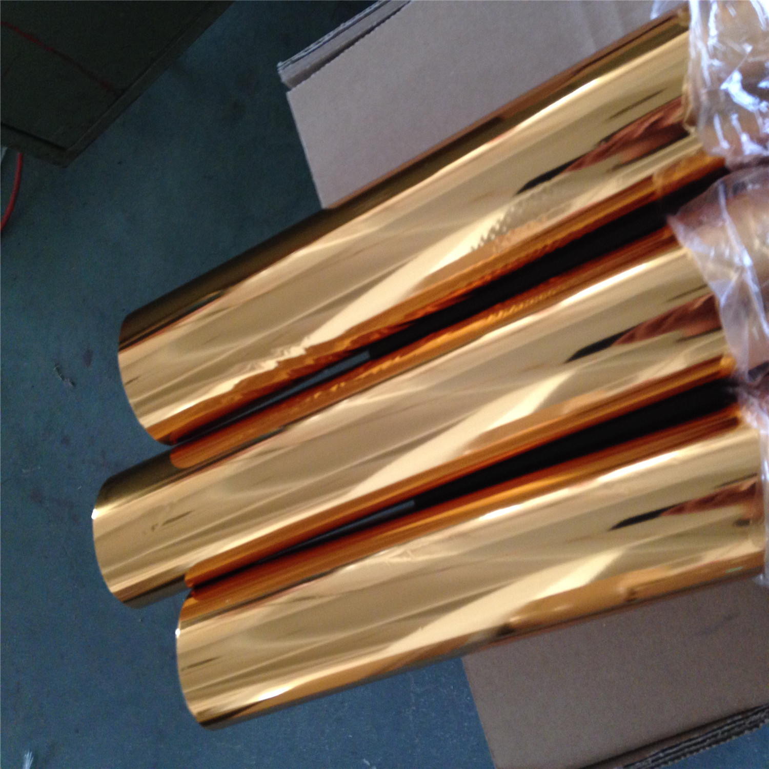 107淡金系列电化铝 电化铝烫印箔 电化铝烫金材料 厂家批发