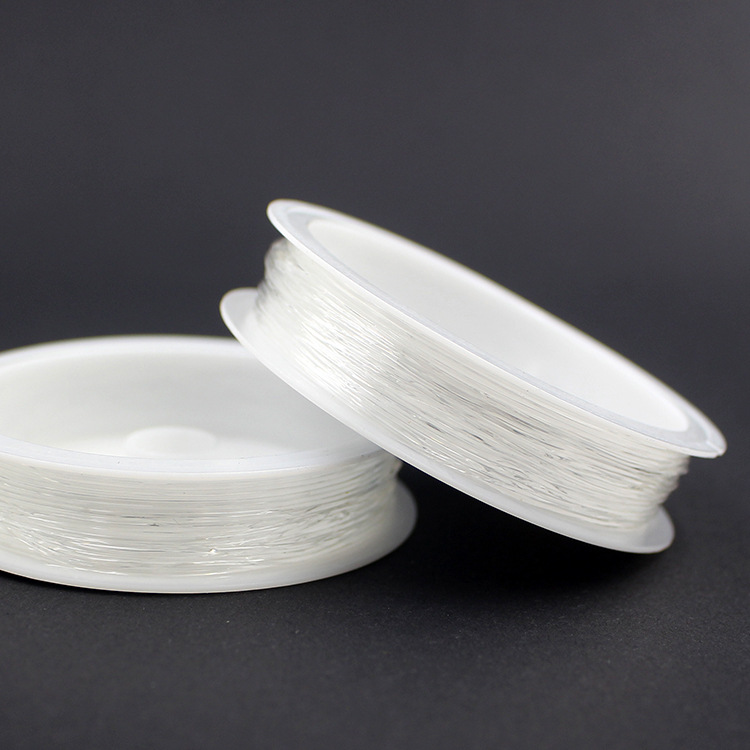 水晶线(线粗0.8mm)一卷 圆形透明 弹力线绳 唐氏佛珠线