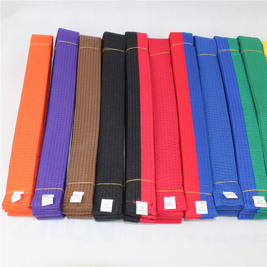 跆拳道腰带,空手道腰带,柔道腰带,橙色腰带,褐色腰带,咖啡色带 - 服装
