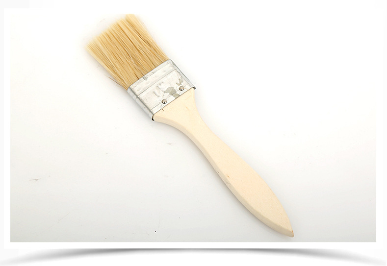 厂家直销烧烤专用猪毛刷 木柄刷子调料油刷烧烤工具烧烤架配件