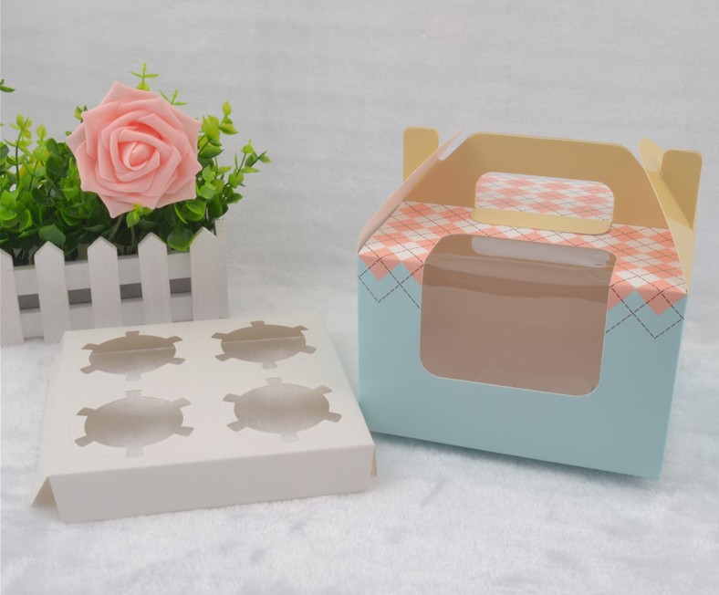 厂家批发生日8寸欧式烫金生日蛋糕盒 时尚手提慕斯西点烘焙包.