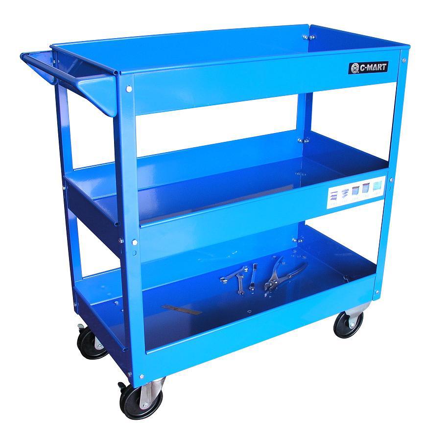 三层工具车_三层简式 整体喷漆五金工具车双刹脚轮推车 - 阿里巴巴