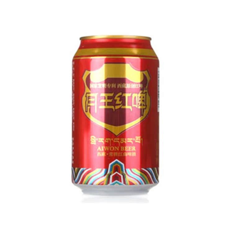 批发青稞红曲啤酒 月王红啤11度养生啤酒小灌听装啤酒330ml*24