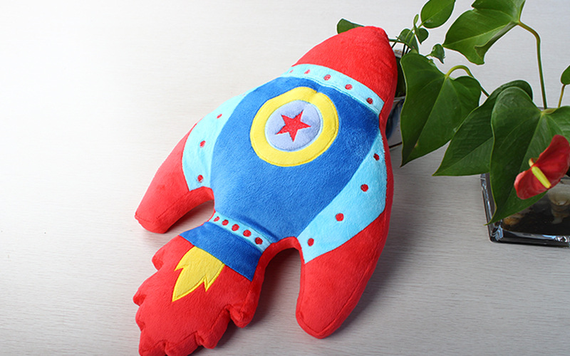 厂家定制 毛绒玩具 航空火箭形状站姿公仔创意圣诞节礼物毛绒玩具