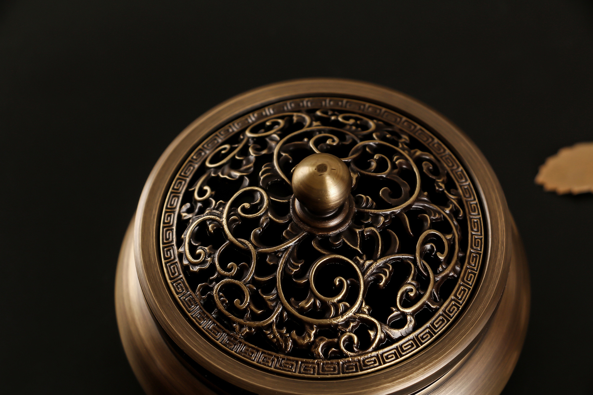 【佛堂用具】佛教用品 纯铜 仿古三足香炉 檀香炉盘香炉