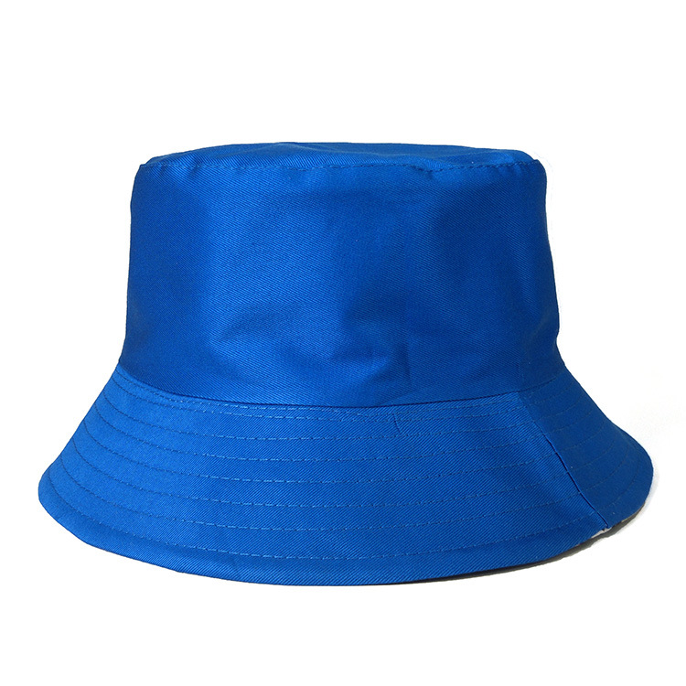 Fisherman Hat Female Printed Logo Basin Hat Fashion Flat Top Sun Hat Sun Hat Spring Parent-Child round Hat Advertising Hat Printed