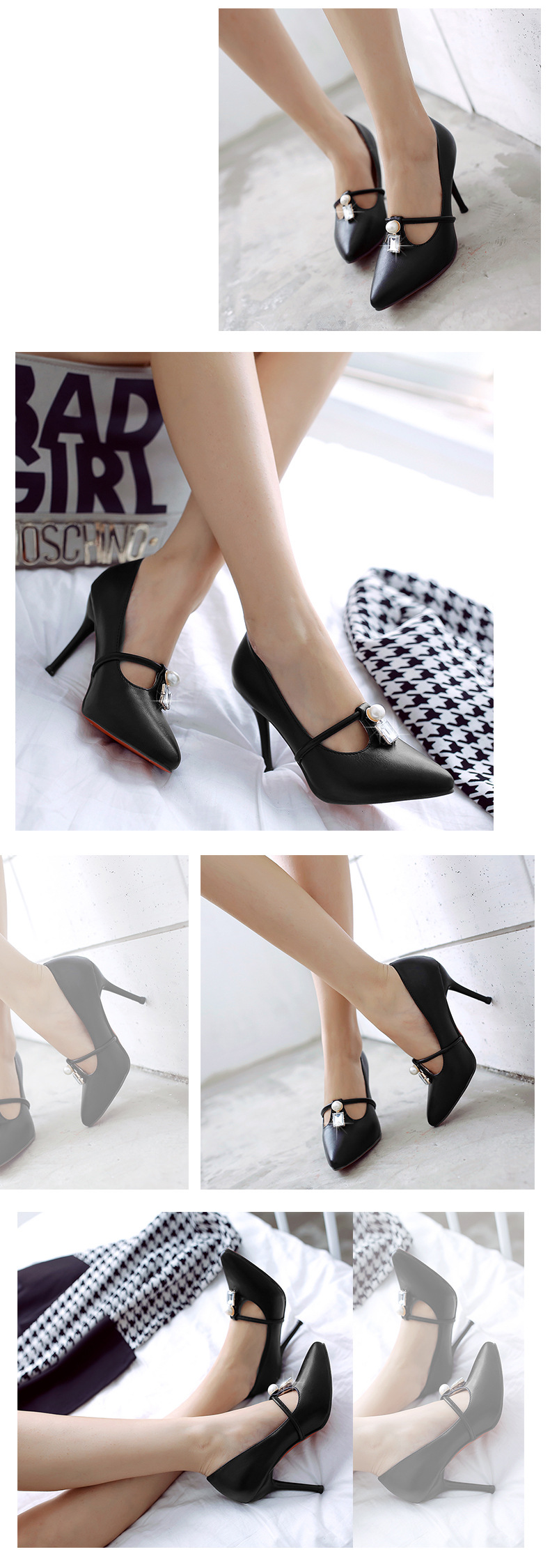 鞋面材质:人造pu 产地:四川成都 适用性别:女 鞋头形状:尖头 鞋跟高度