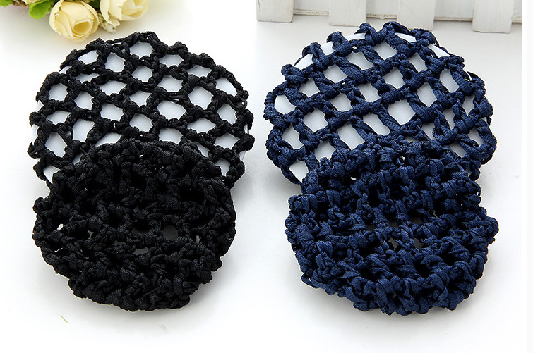 职业头花 手工编织粗细发网 发髻网兜 可用于配发夹头花 粗网批发