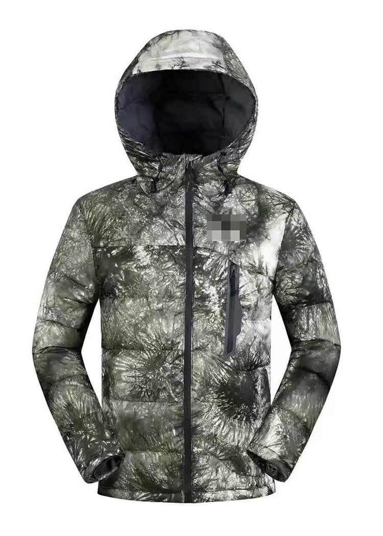 16年新款水墨迷彩白鹅绒 男士休闲羽绒服