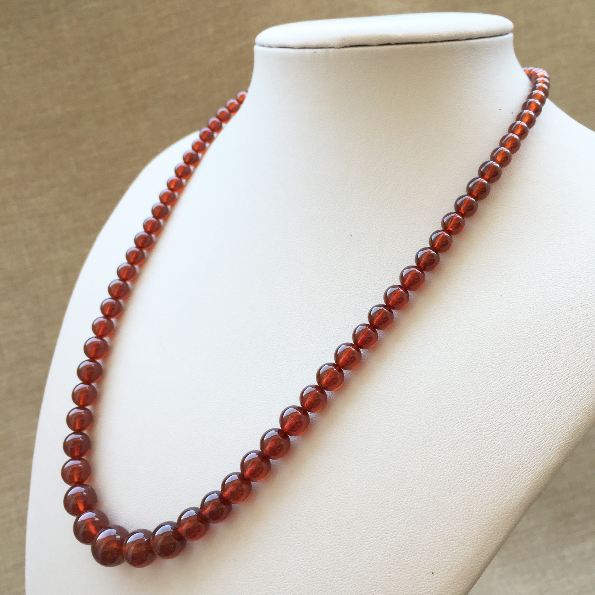 橙石榴石塔链 天然石榴石 民族风 项链毛衣链 女式 水晶厂.