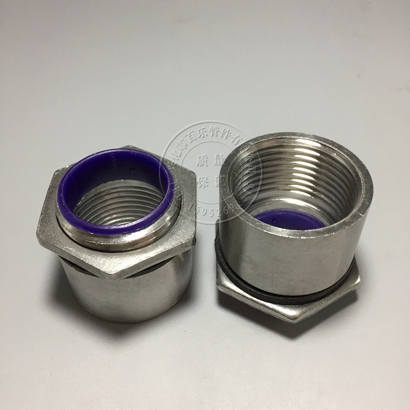 不锈钢304桥架穿板接头 电缆穿板接头 外牙内丝桥架管接头tcp13