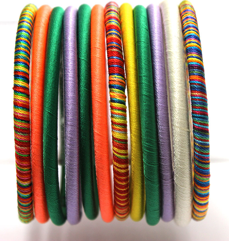 2016新款手饰 地摊货源手工绕绳手镯促销批发 云南饰品款.